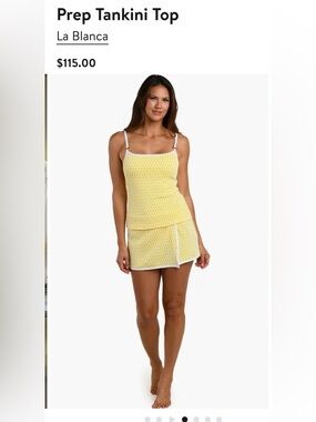 La Blanca NEW Size 10 Prep Tankini Top